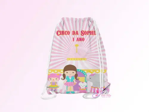 Mochilinha Personalizada Circo