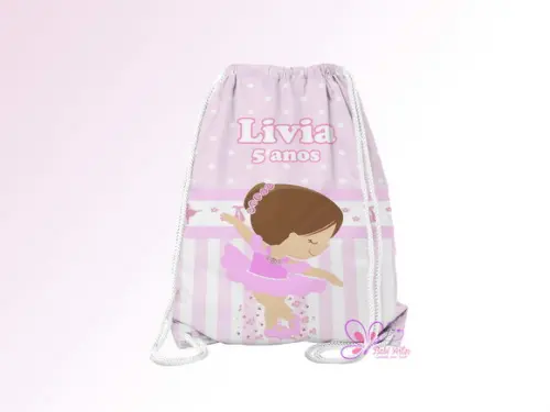 Mochilinha Personalizada Bailarina