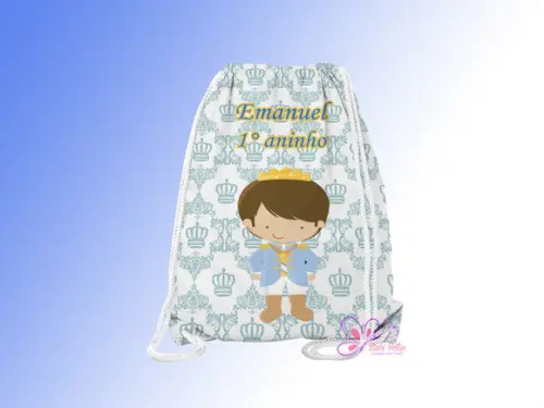 Mochilinha Personalizada Principe Cute