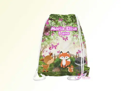 Mochilinha Personalizada Bosque Encantado