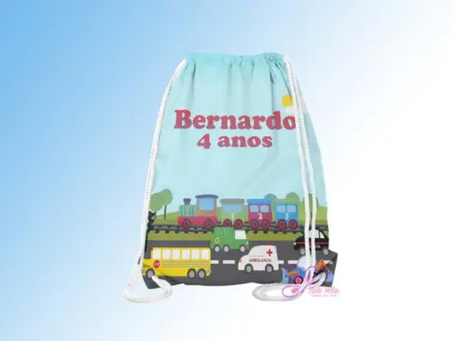 Mochilinha Personalizada Caminhão