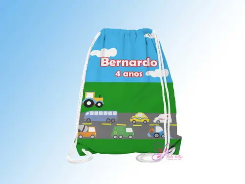 Mochilinha Personalizada Caminhão