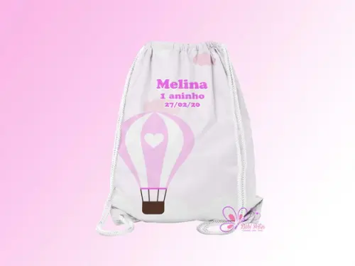 Mochilinha Personalizada Balões