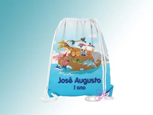 Mochilinha Personalizada A Arca de Noé