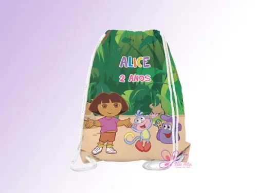 Mochilinha Personalizada Dora Aventureira