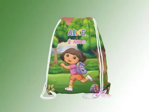 Mochilinha Personalizada Dora Aventureira