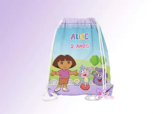 Mochilinha Personalizada Dora Aventureira
