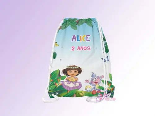 Mochilinha Personalizada Dora Aventureira
