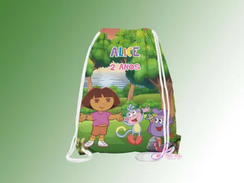 Mochilinha Personalizada Dora Aventureira