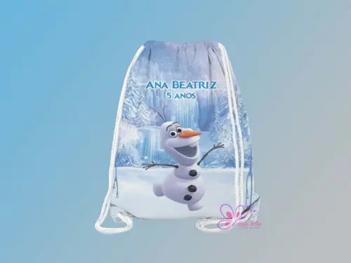 Mochilinha Personalizada 19x28cm Frozen 2 Olaf