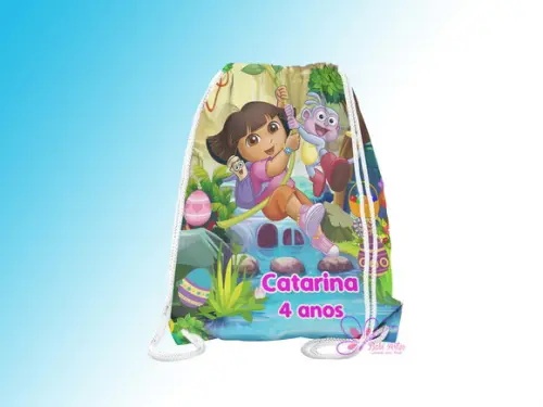 Mochilinha Personalizada Dora Aventureira