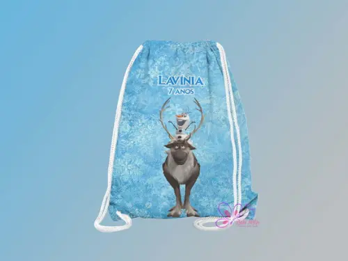 Mochilinha Personalizada 19x28cm Frozen