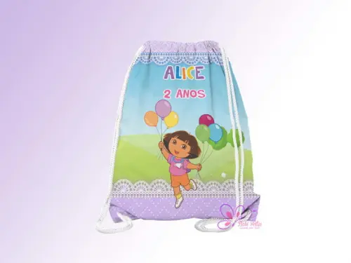 Mochilinha Personalizada Dora Aventureira