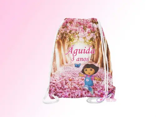 Mochilinha Personalizada Dora Aventureira