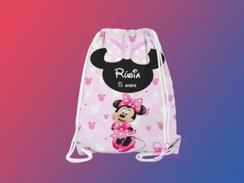 Mochilinha Personalizada Minie
