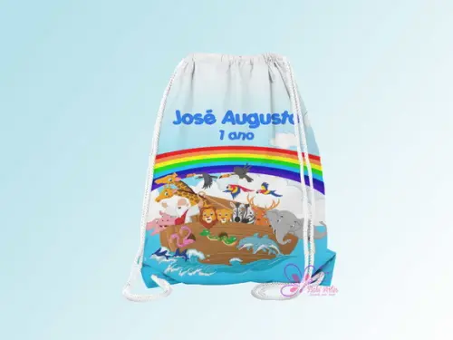 Mochilinha Personalizada a Arca de Noé