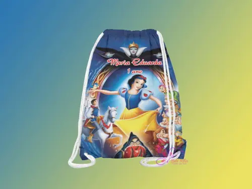 Mochilinha Personalizada Branca de Neve