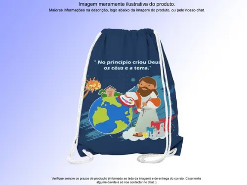 Mochilinha Personalizada 19x28cm o Maior Pintor do Mundo