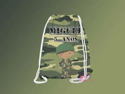 Mochilinha Personalizada Camuflado