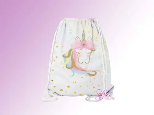 Mochilinha Personalizada Unicórnio