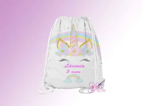 Mochilinha Personalizada Unicórnio