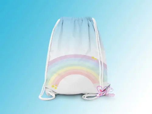 Mochilinha Personalizada Arco Iris Candy Color