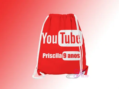 Mochilinha Personalizada You Tube