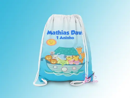 Mochilinha Personalizada A Arca de Noé