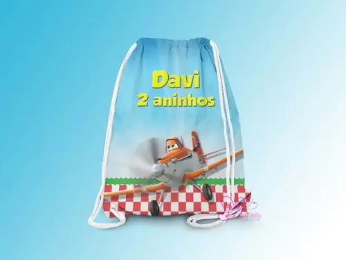 Mochilinha Personalizada Aviões