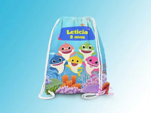 Mochilinha Personalizada Baby Shark