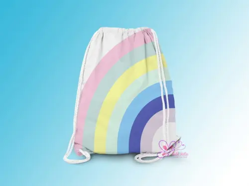 Mochilinha Personalizada Arco Iris Candy Color