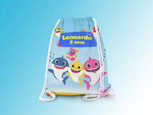 Mochilinha Personalizada Baby Shark