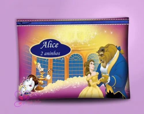 Nécessaire Personalizada a Bela e a Fera