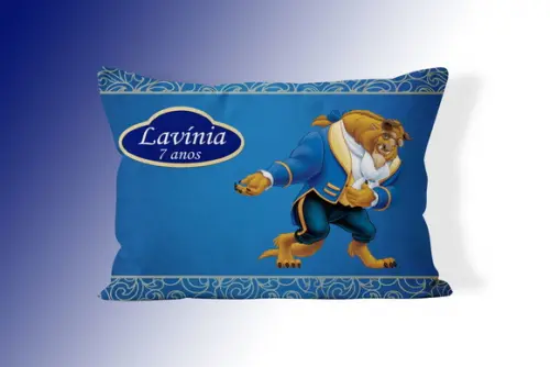 Almofadinha Personalizada 20x30cm A Bela E A Fera