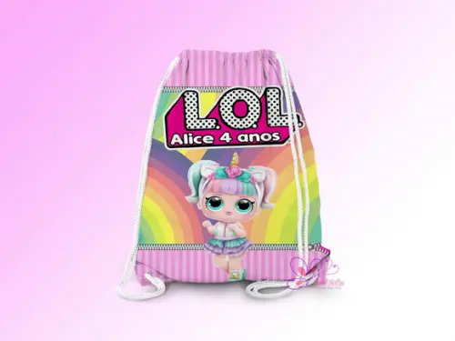 Mochilinha Personalizada Lol Surprise