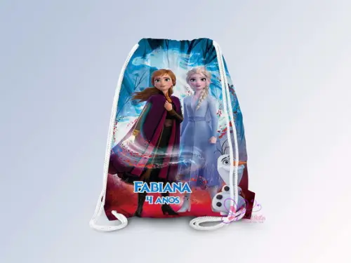 Mochilinha Personalizada 19x28cm Frozen 2