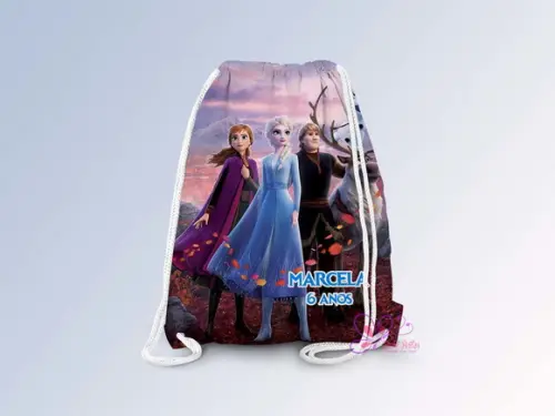 Mochilinha Personalizada 19x28cm Frozen 2