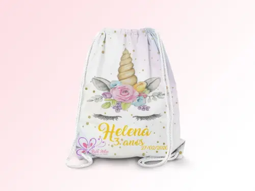 Mochilinha Personalizada Unicórnio