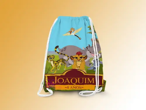 Mochilinha Personalizada a Guarda do Leao