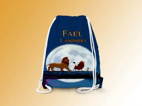 Mochilinha Personalizada o Rei Leão