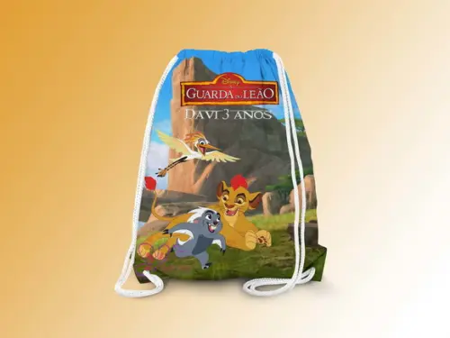 Mochilinha Personalizada a Guarda do Leao