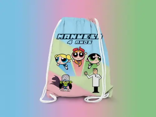 Mochilinha Personalizada Meninas Super Poderosas