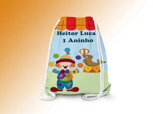 Mochilinha Personalizada Circo