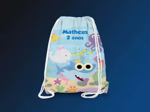 Mochilinha Personalizada Baby Shark