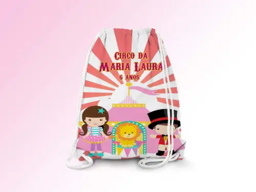Mochilinha Personalizada Circo