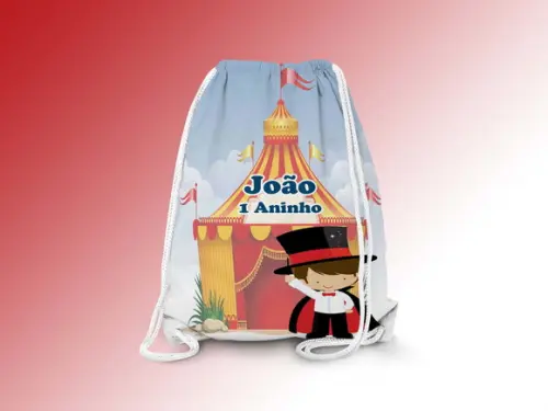 Mochilinha Personalizada Circo