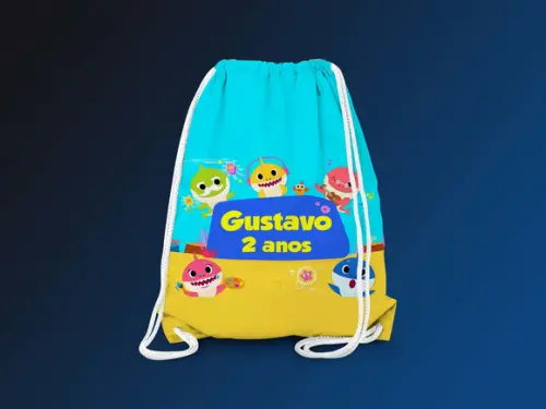 Mochilinha Personalizada Baby Shark