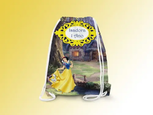Mochilinha Personalizada Branca de Neve