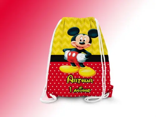 Mochilinha Personalizada Mickey