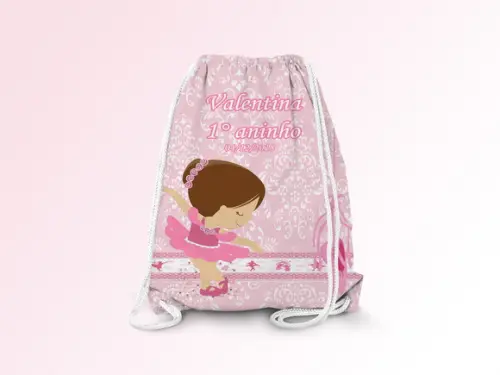 Mochilinha Personalizada Bailarina